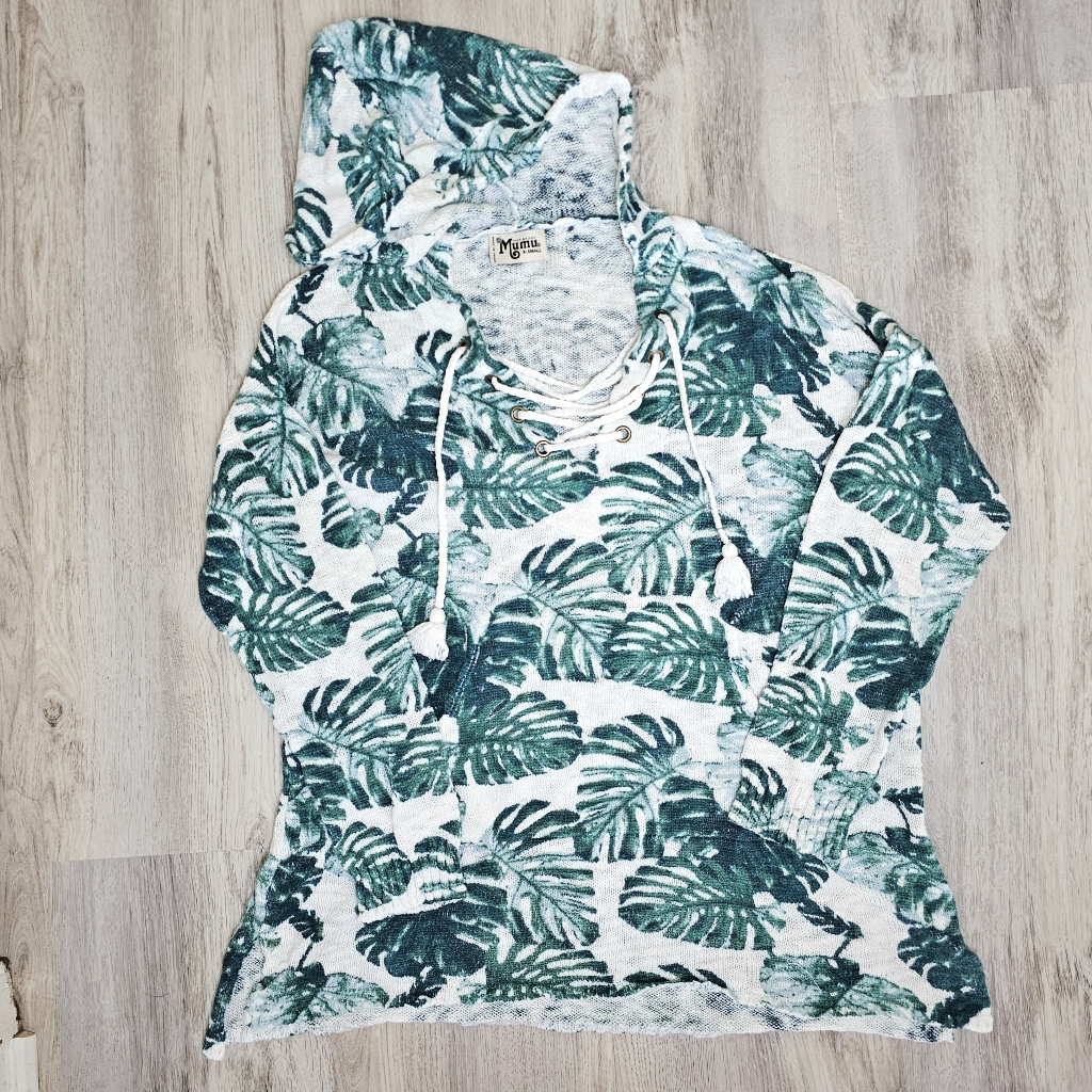 Show Me Your Mumu Terry Cloth Palm Hoodie Xs